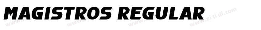 Magistros Regular字体转换